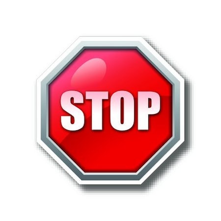 Ergomat 16in OCTAGON SIGNS - Stop DSV-SIGN 256 #1088 -UEN